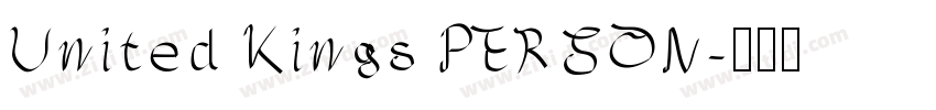 United Kings PERSON字体转换